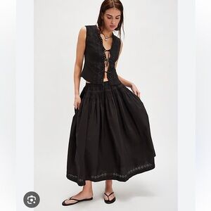 NWT free peopel Gesibelle Set  in black